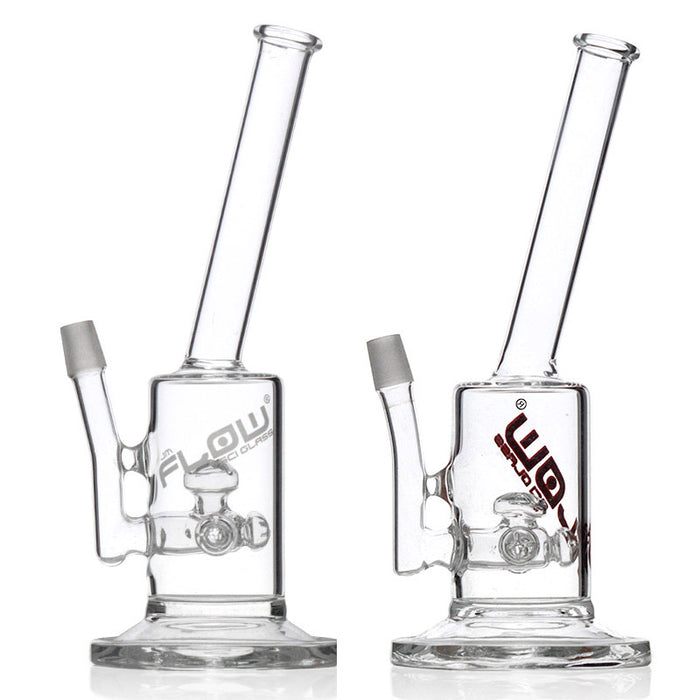 JM Flow Sci Glass Angle Neck Cross Perc Water Pipe