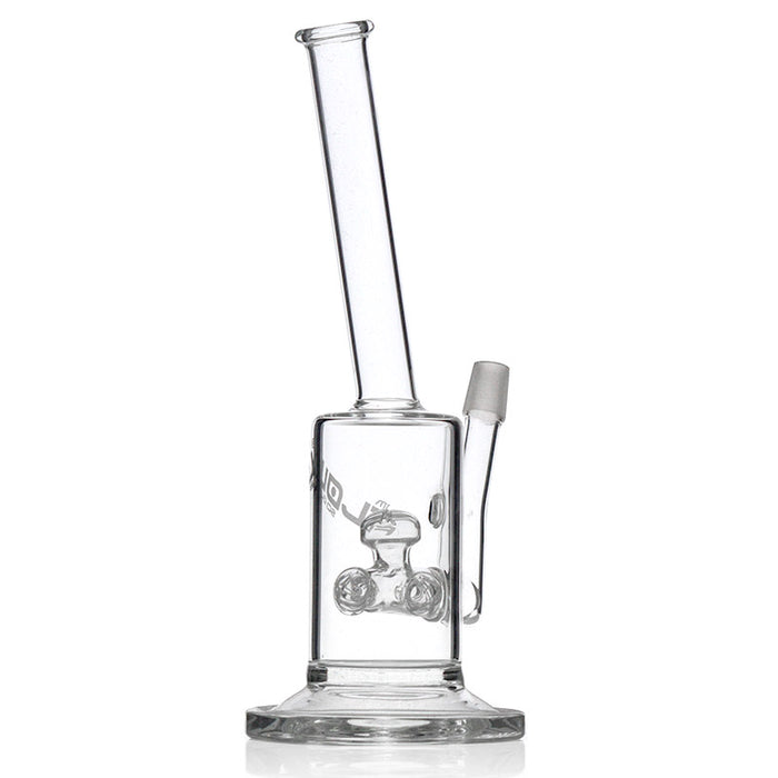 JM Flow Sci Glass Angle Neck Cross Perc Water Pipe