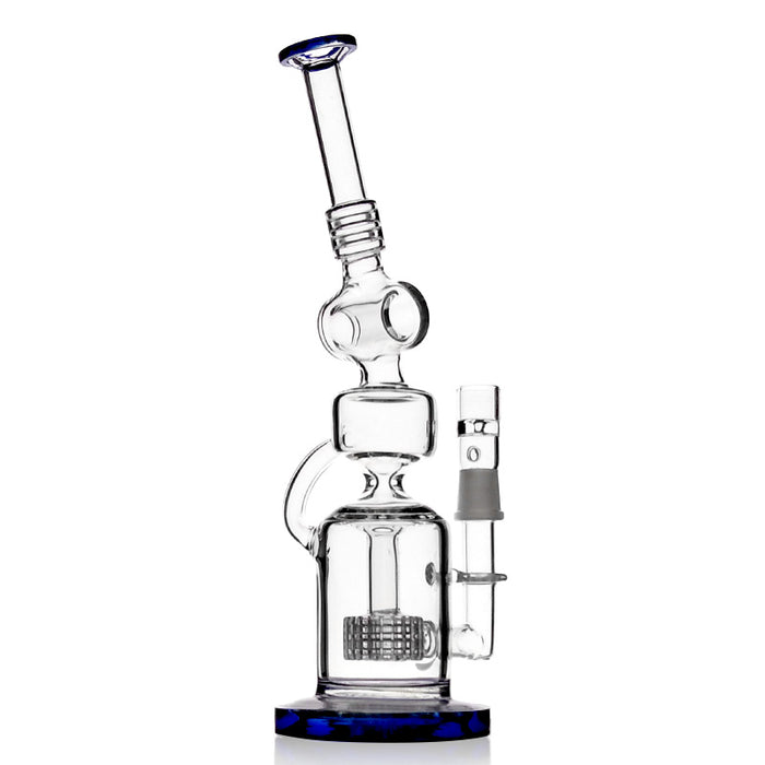 The Double Chamber Matrix Perc Recycler Bong With Cylinder Handle