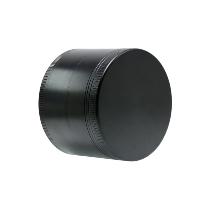 100MM Aluminum Alloy Height 75MM CNC Four-Layer Smoke Grinder | Black