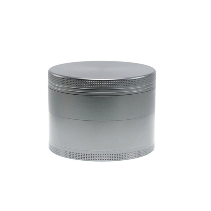 100MM Aluminum Alloy CNC Four-Layer Smoke Grinder | Gray