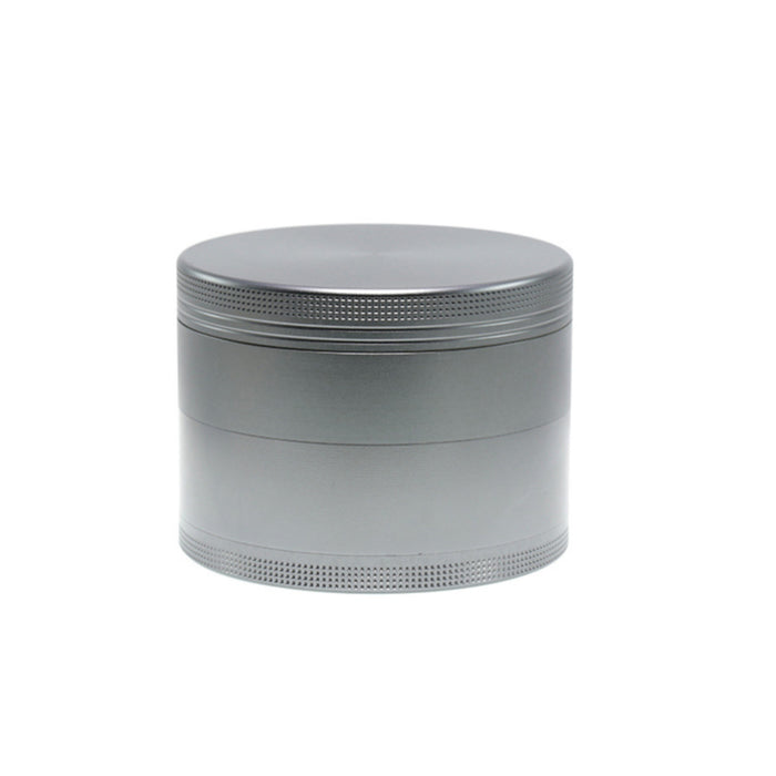 100MM Aluminum Alloy Height 75MM CNC Four-Layer Smoke Grinder | Gray