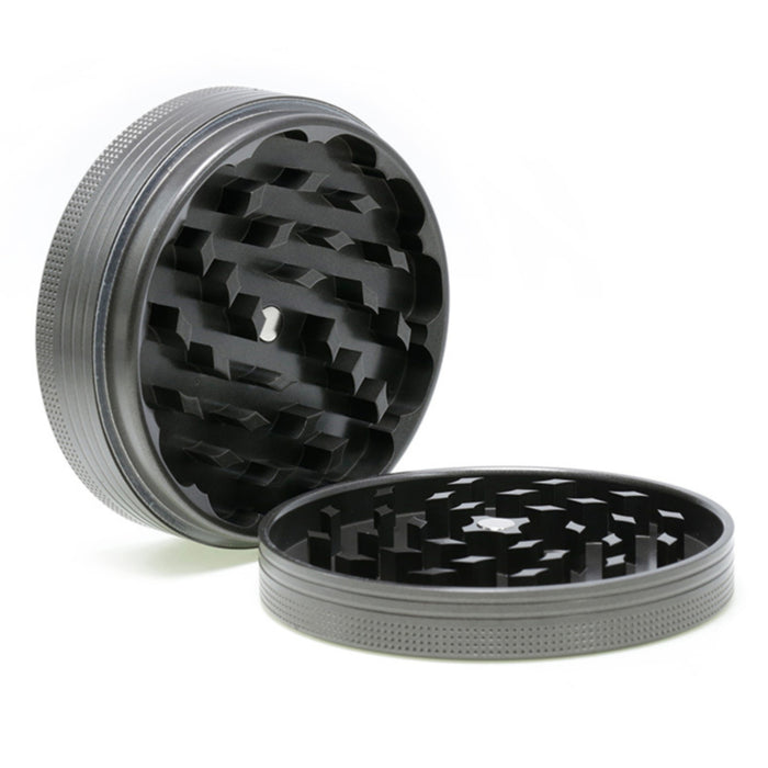 100MM Two-Layer Ceramic Washable Herb Grinder-Gun-black