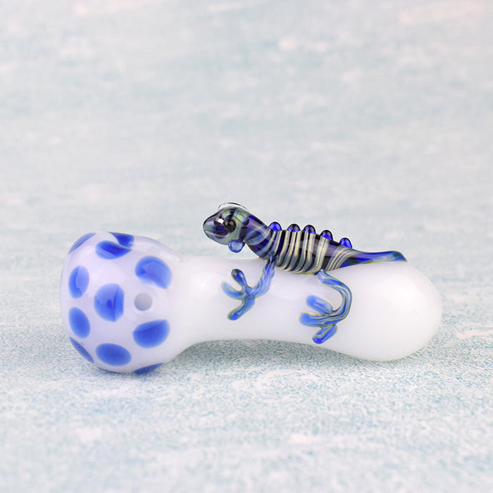 Gecko animal shape glass pipe handmade beautiful pipe 609#