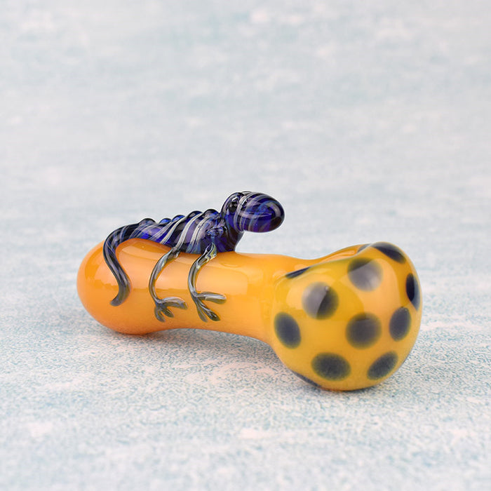 Gecko animal shape glass pipe handmade beautiful pipe 609#