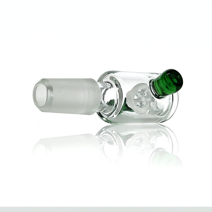 14mm/18mm Male Dry Herb Bowl With Built Glass Screen and A Dual Handle
