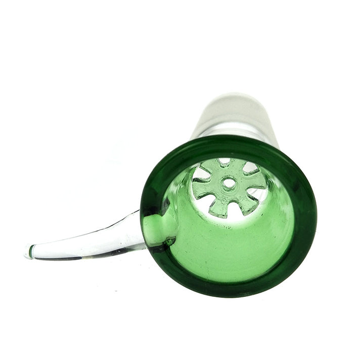 18mm Horned Honeycomb Screen Cone Slide Glass Slide Bowl