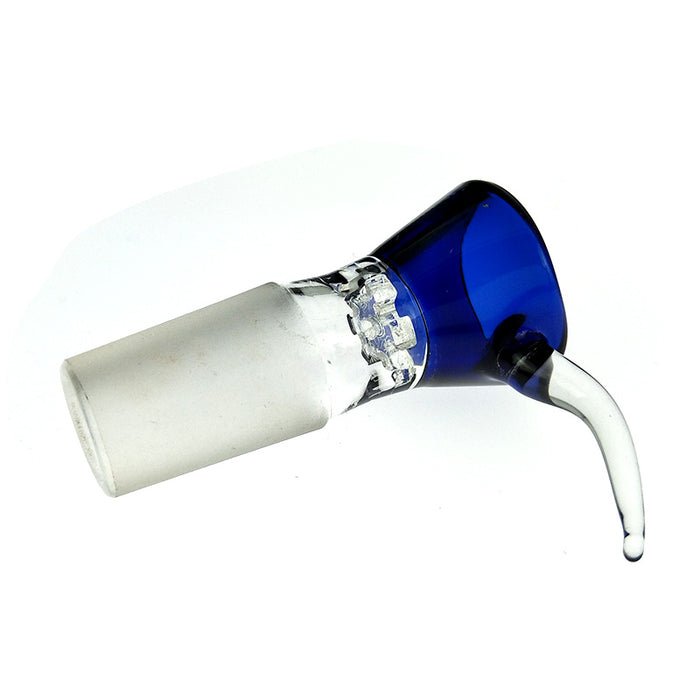 18mm Horned Honeycomb Screen Cone Slide Glass Slide Bowl