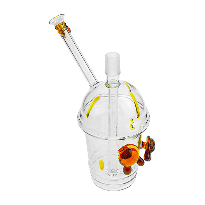 8" Turtle Glass Cup Bubbler