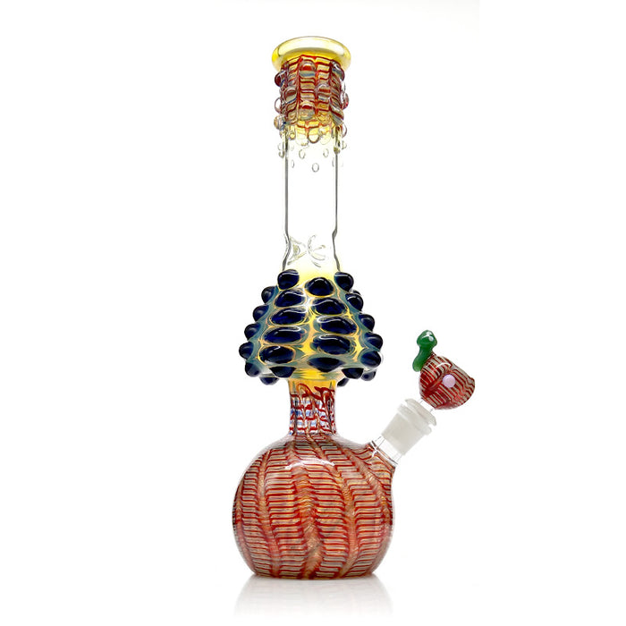 Special Design Round Can Beaker Base Top Quality Colorful Hand Made Glass Water Pipes 254#