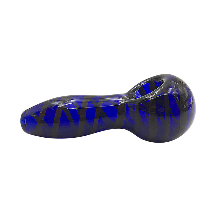 Blue Cheap Hand Pipes Pyrex Glass Smoking Spoon Pipes 316#
