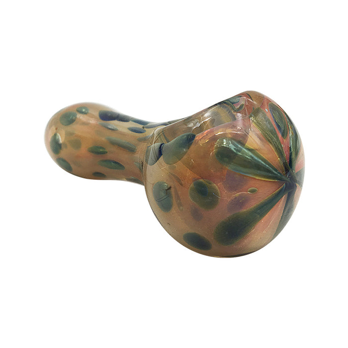 Tobacco Mini Colored Smoking Hand Pipes Glass Spoon Pipe 409#