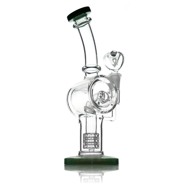 Bent Neck Inline Diffuser Hookah Glass Smoking Water Pipes