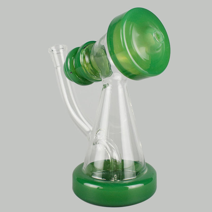 8 Inches Tall Telescope Shape Glass Hookah with 14mm Male Bowl 384#