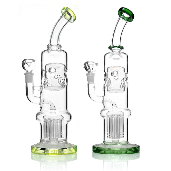 Bent Neck Barrel Swiss Hookah Glass Smoking Water Pipes 278#