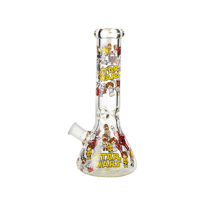 Pattern Glass Heavy Glass 7mm Thick Glass Water Pipe 12" Tall 356#