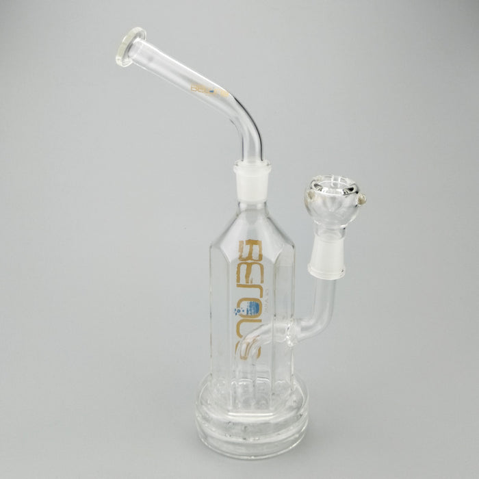 Glass Hex Stemless Bubbler Removable Mouthpiece with 11"Tall 350#
