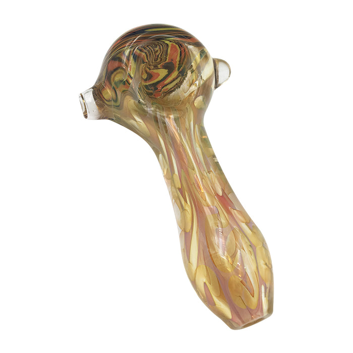 Smooth Lines Spoon Pipe with Z Shape Bowl Glass Pipe 185#