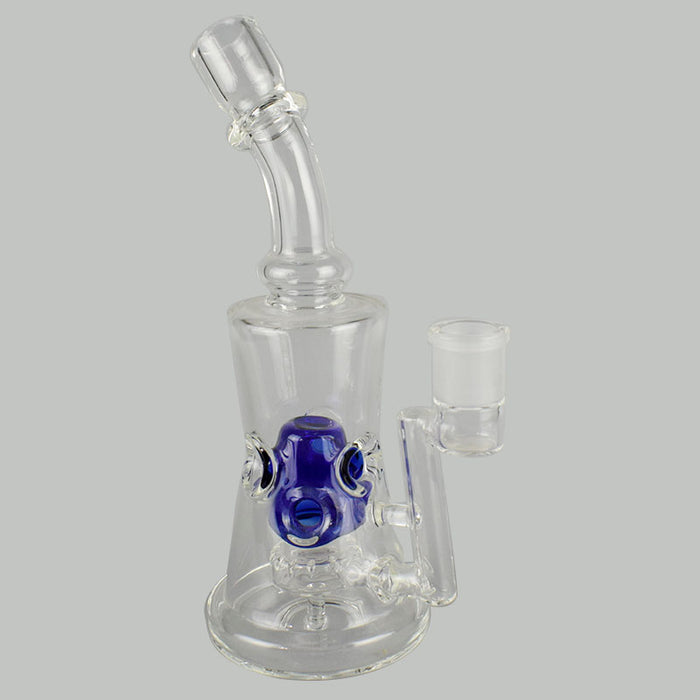 New Glass Bong Dab Rig with Inline Colored Perc 396#
