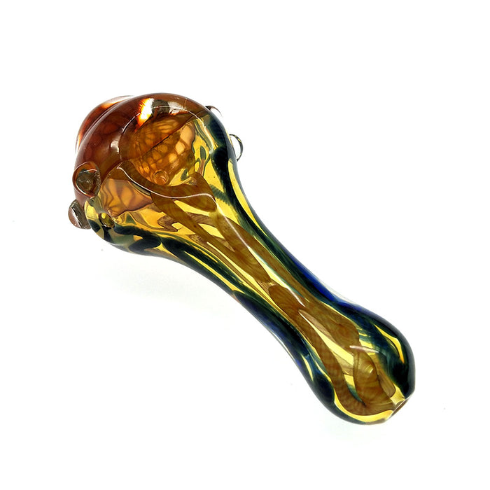 Colored Honeycomb Head Spoon Pipe  Hookah Glass Pipes 070#