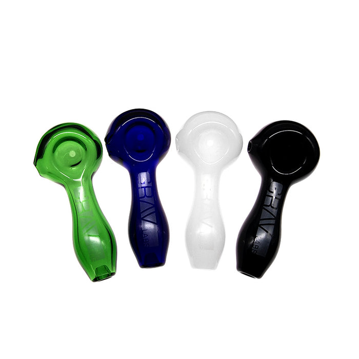 Grav Labs Spoon Pipe Glass Hand Pipe Multiple Colour 029#