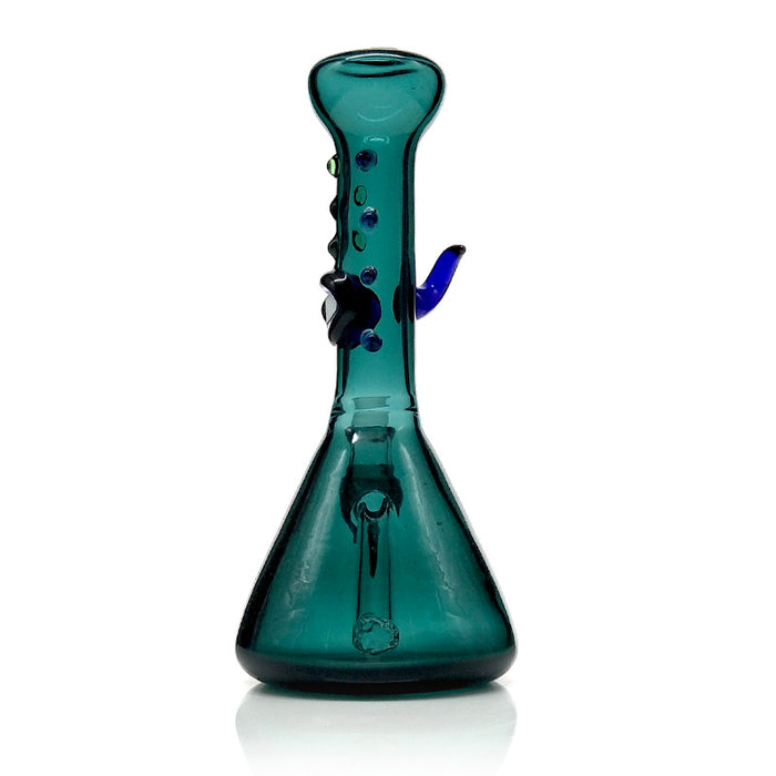 Small Beaker Green  Eagle Eyes Dib Rig Glass Smoking Water Pipe 253#