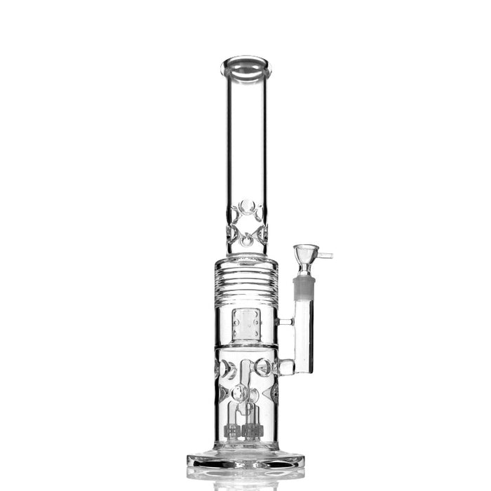 Double Swirl Straight New Style Glass Smoking Water Pipes