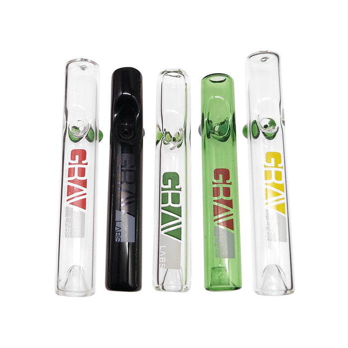 Grav Lab Glass Tube Pipe for Smoke Multiple Colour 042#