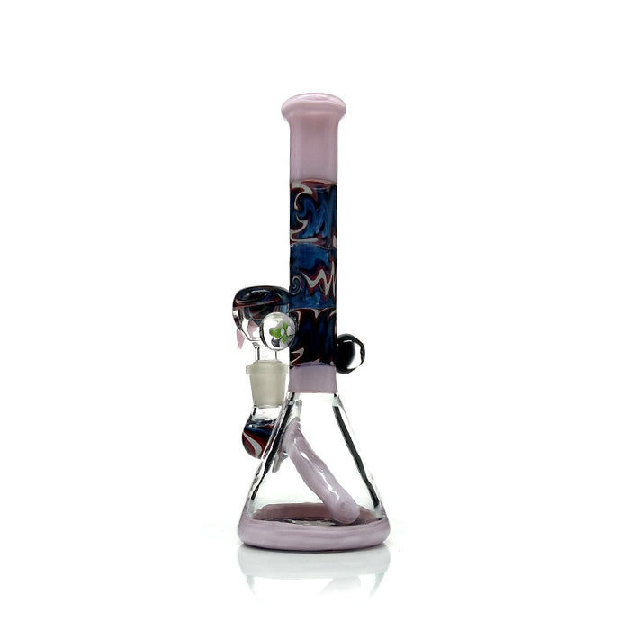 Beautiful Dab Rig Glass Smoking Water Pipe with Color Bowl 252#