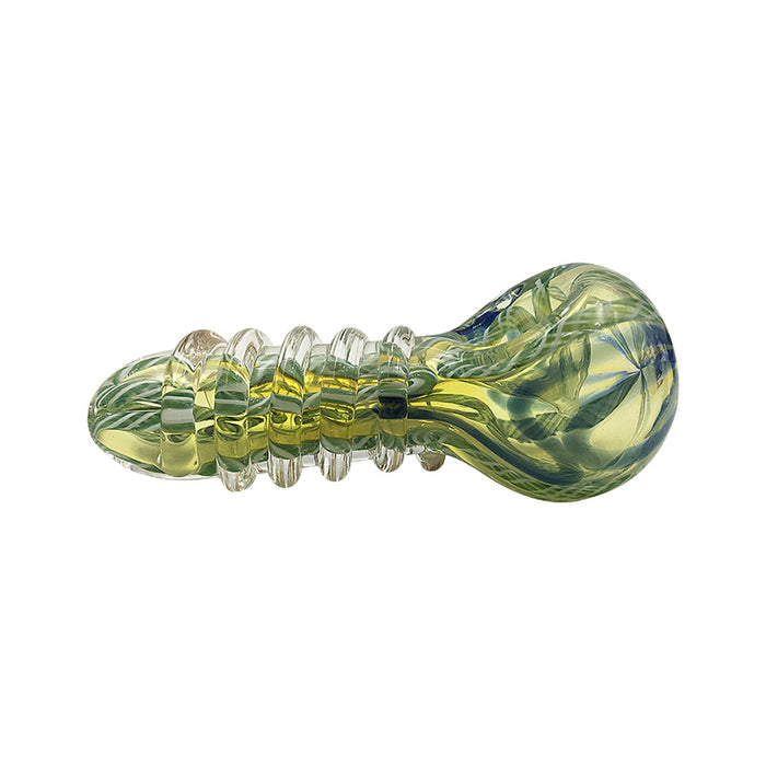 Thick Hand Spoon Smoking Heady Tobacco Glass Smoking Pipe 411#