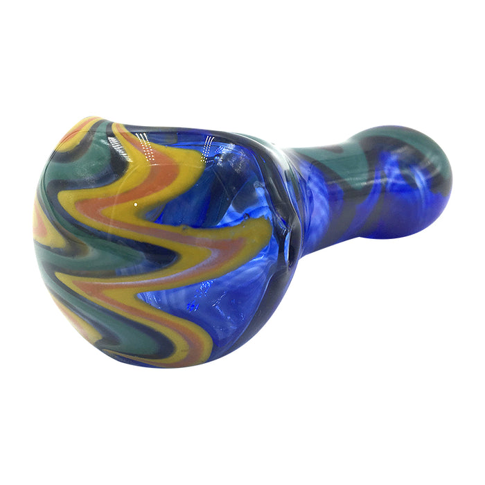Glass Twisted Purple Fume Spoon for Smoke with Universal 177#