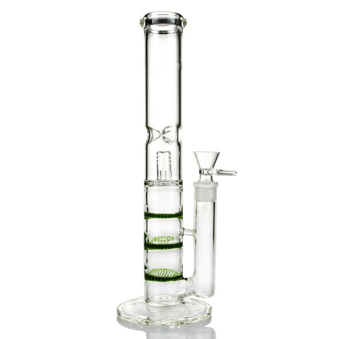 Three Honeycomb Perc Water Pipe with Green Blue Color 208#