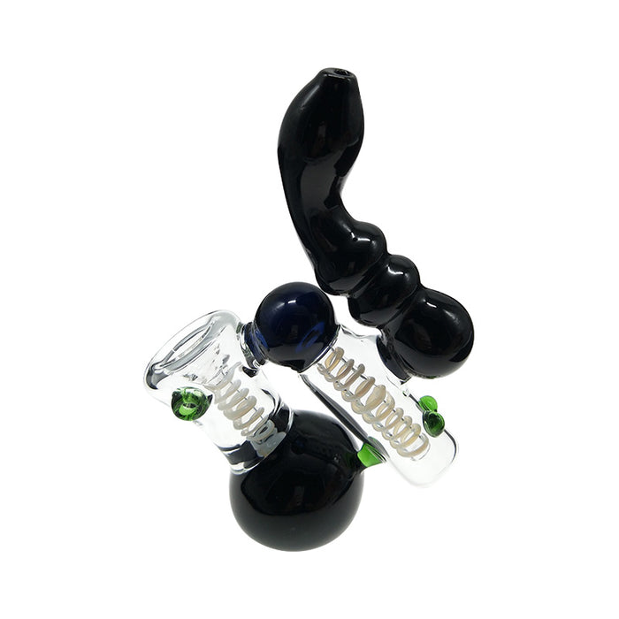 Black bubbler hand pipe 7.2 inches hand blown water pipe cheaper price 623#