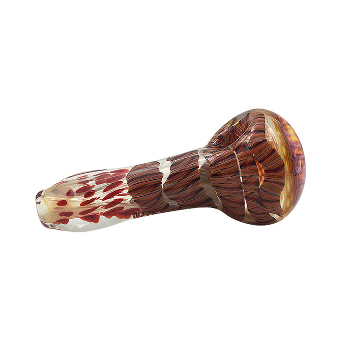 Ribbed Mixed Color Spoon Pipe- Hand Pipe 430#