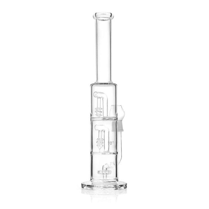 14" Thick Glass Triple Chamber Stacked Circ Perc Oil Rig