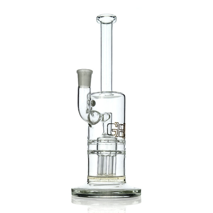 Grav Labs Grav Gold Tree to Dual Sprocket Water Pipe 12" Tall