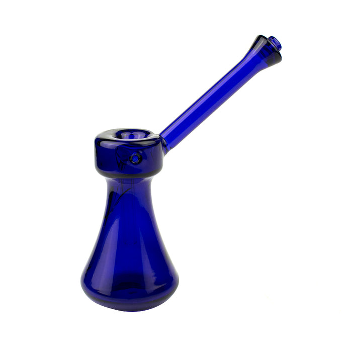 6“ Glass Bubbler Glass Pipe Grav Pipe Blue G42