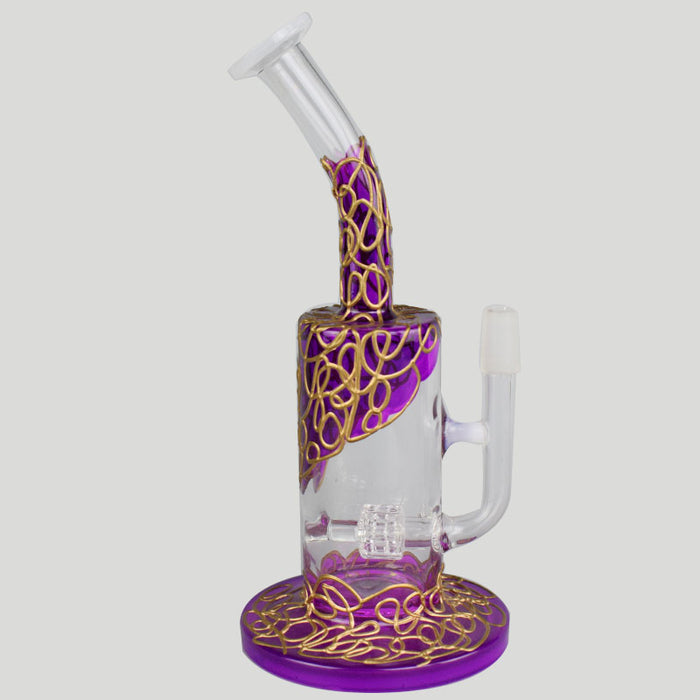 New Design Bent Neck Glass Water Bong Dab Rig Bong 416#