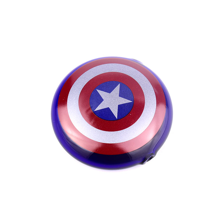 Good Style Round Shape American Shield Pipe Blue with Red Color 028#