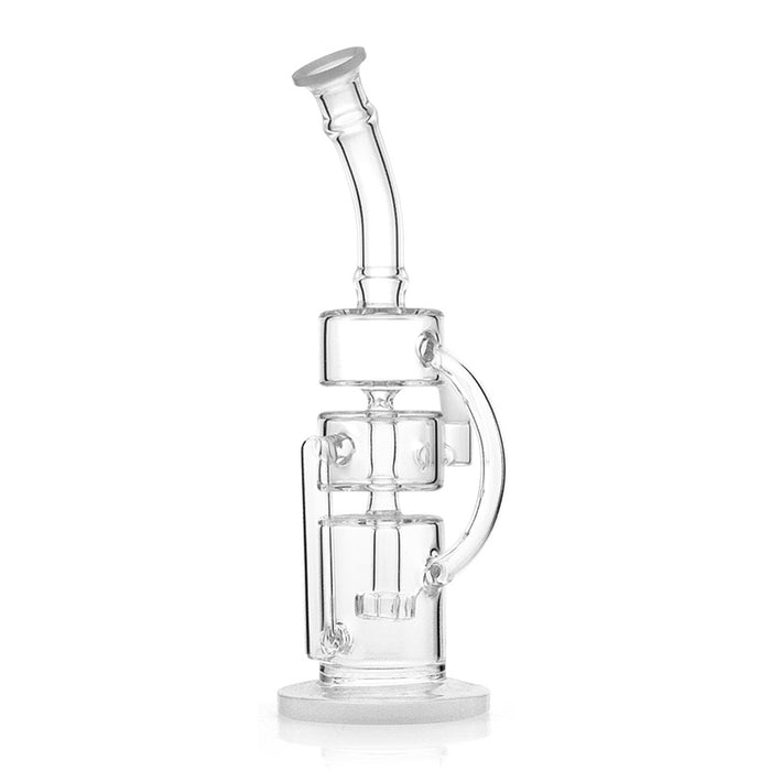 Pyrex Glass Bong Oil Rig Recycler Filter Glass Water Pipes 197#