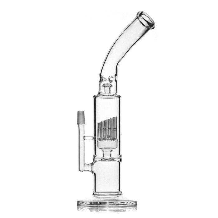 Bent Neck Glass Water Pipe with 13.5 Inches Tall Recycle Bong 097#