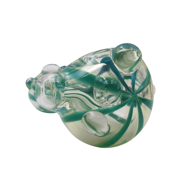 Green Color Glass Spoon Pipe Good Design 435#