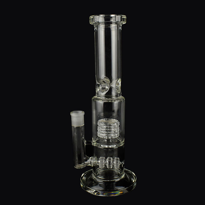NEW Twin Cage Junior Glass Bongs Water Pipe 13.5" Tall 5mm Thickness 403#