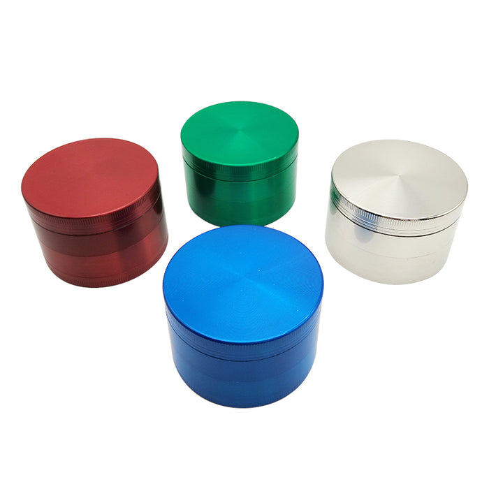 3 Layers Smooth Surface Zinc Alloy Metal Herb Grinders Smoking Cigarettes Accessories Hookah Pipe Hand Muller Tobacco Grinder