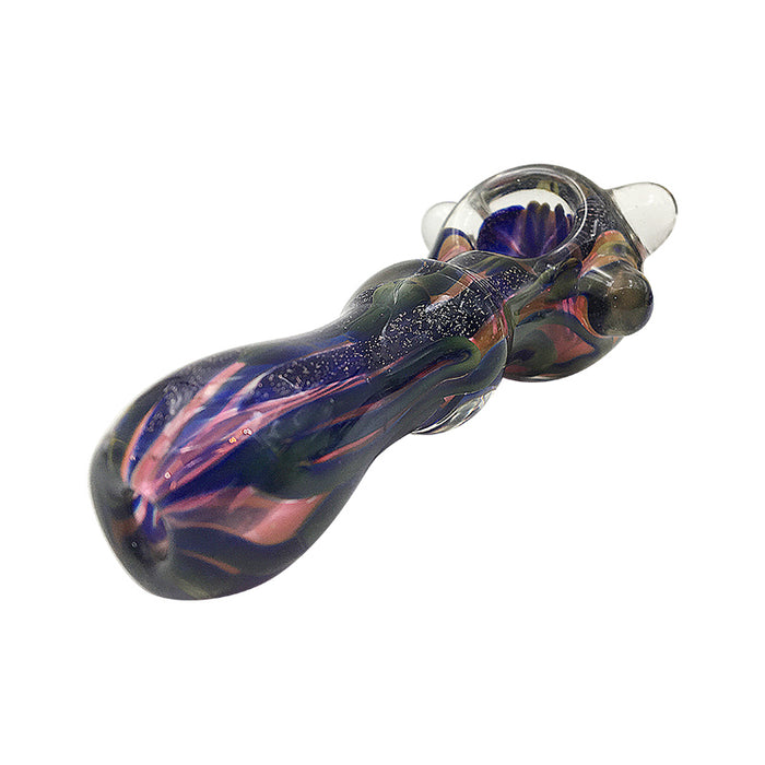 Glass Hand Pipe for Smoking People with Blue Color 301#