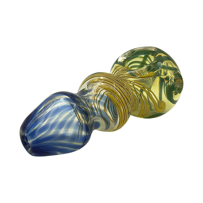 Mixed Color Spoon Hookah Pipes Pyrex Glass Smoking Pipe 330#