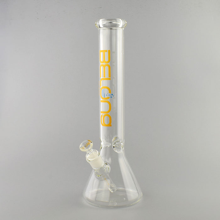 14.5" Tall Beaker Bong with Different Color logo 338#