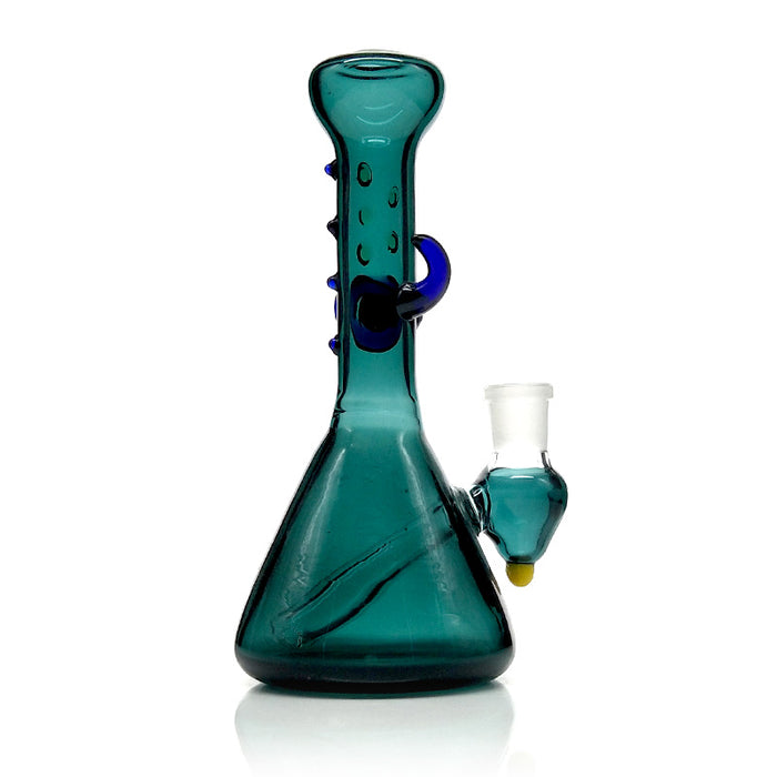 Small Beaker Green  Eagle Eyes Dib Rig Glass Smoking Water Pipe 253#