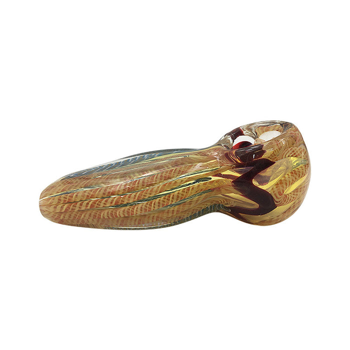 Thick Heady Tobacco Wholesale Smoking Glass Pipe Hand Blown Spoon Pipe 410#