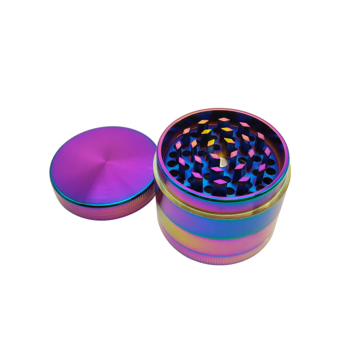 4 Layers Cool Colourful Striking  Zinc Alloy Metal Tobacco Smoking Cigarette  Crusher Spice Muller Pipe  Accessories Herb Grinder